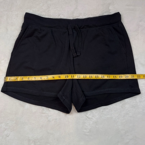 Old Navy Black High Rise Drawstring Cotton Poly Blend Stretch Shorts Size L - Picture 2 of 9